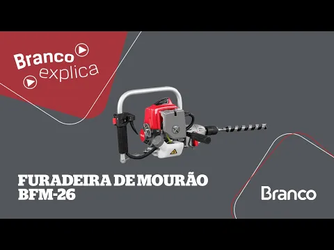 Furadeira de Mourão a Gasolina BFM 26 Branco