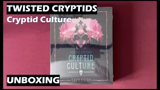 Unboxing Cryptid Culture expansion Twisted Cryptids board game