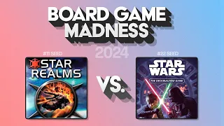 #11 Star Realms vs #22 Star Wars deckbuilding game - Board Game Madness 2024
