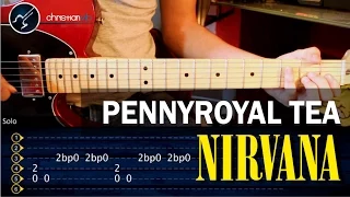Cómo tocar &quot;Pennyroyal Tea&quot; de Nirvana en guitarra - (HD) Tutorial Acordes + SOLO - christianvib