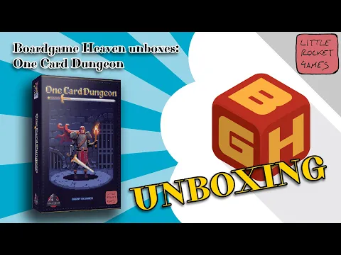 Boardgame Heaven Unboxing 164: One Card Dungeon (Little Rocket Games)