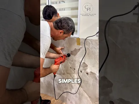 Revestimento Marmorizado Brilhante Ônix Elegance 120x240cm Mármore Fácil by Cantinho da Aline