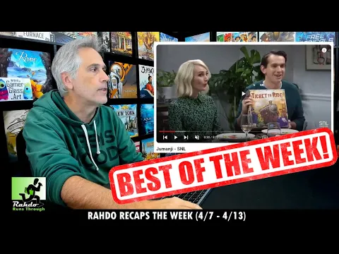 Boardgames hit the mainstream + the biggest week on the channel in years! | Rahdo Recaps Apr 7 - 13