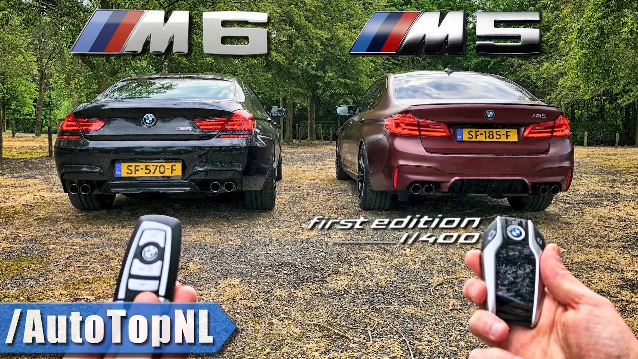 BMW M5 F90 vs M6 F06 REVIEW POV on AUTOBAHN & ROAD by AutoTopNL