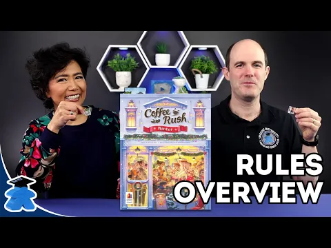 Coffee Rush Winter. Rules Overview. Charming Board Game about Fulfilling Drink Orders