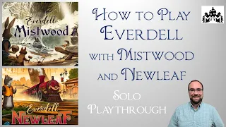 How to Play Everdell with Mistwood and Newleaf (with Solo Playthrough)