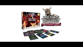 Mind Inventions: And That's How I Died - Card Game for Adventuring, Boasting and Dying in Style