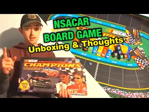 NASCAR Champions Unboxing, Thoughts, And How It's Played In 2020. Board Game By Milton Bradley