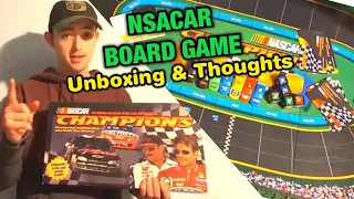 NASCAR Champions Unboxing, Thoughts, And How It's Played In 2020. Board Game By Milton Bradley