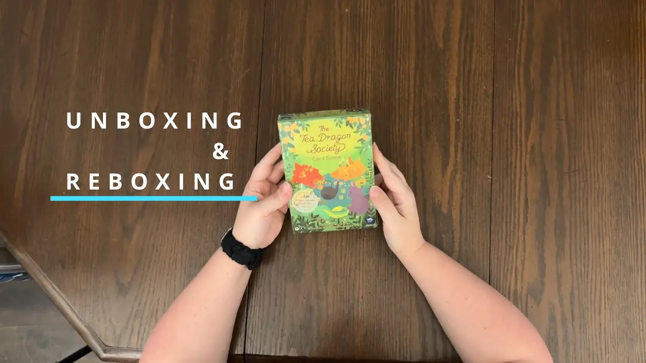Tea Dragon Society - Card Game unboxing & reboxing - What's in the Box?