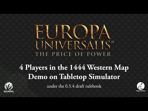 Europa Universalis The Price of Power Demo on Tabletop Simulator | Tabletop Gaming | Spring Showcase