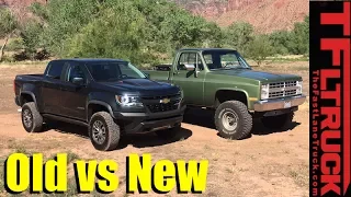 Old vs New Off-Road Technology Review: 2017 Chevy Colorado ZR2 vs Big Green