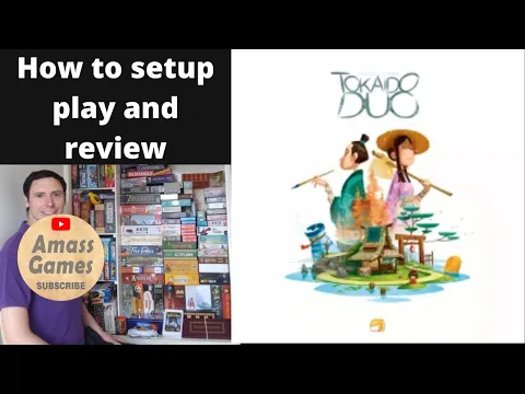 Tokaido Duo - how to setup play and review boardgame * AmassGames * Antoine Bauza signed Essen Spiel