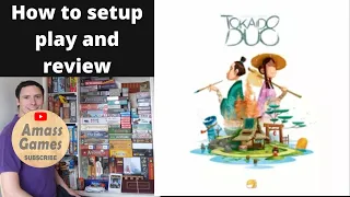 Tokaido Duo - how to setup play and review boardgame * AmassGames * Antoine Bauza signed Essen Spiel