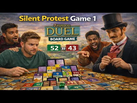 Silent Protest Game 1 Vs me | 7 Wonders Duel Board Game