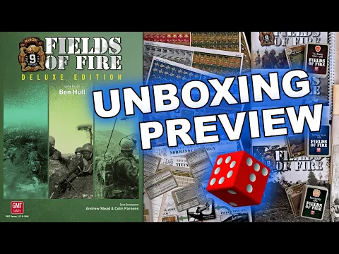 Fields of Fire: Deluxe Edition UNBOXING PREVIEW | Card Driven Solitaire WARGAME WW2, Vietnam, Korea