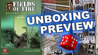 Fields of Fire: Deluxe Edition UNBOXING PREVIEW | Card Driven Solitaire WARGAME WW2, Vietnam, Korea