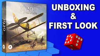 1920: Nest of Eagles - UNBOXING & FIRST LOOK | WARGAME Board Game