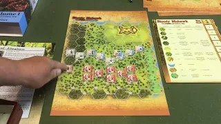 French and Indian War The Battle of Carillon board war game play thru aka Fort Ticonderoga
