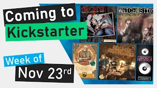 Boardgames Launching the Week of Nov 23rd | Pick of the Week is Carnegie