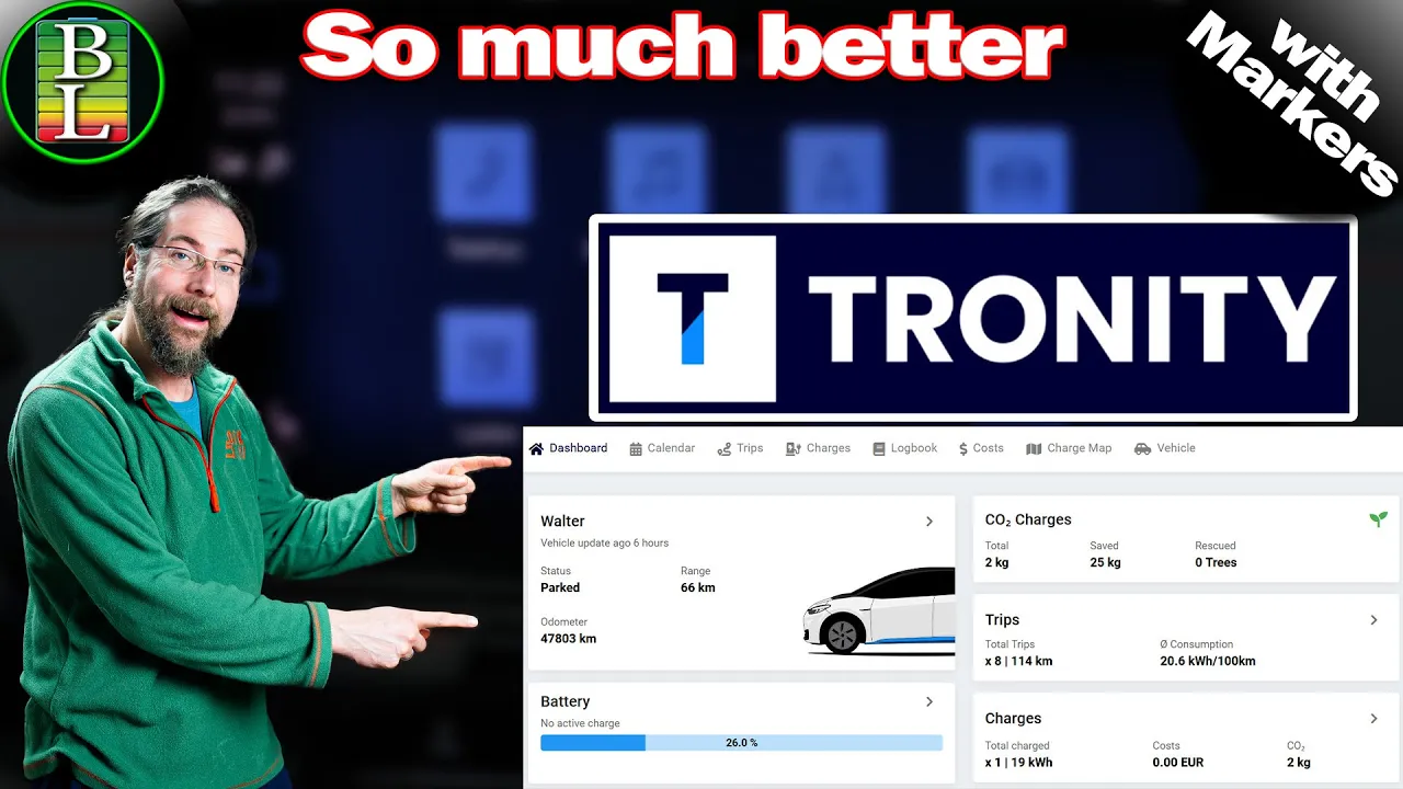 Use Tronity with VW Id software 3.0 for charging and trip data