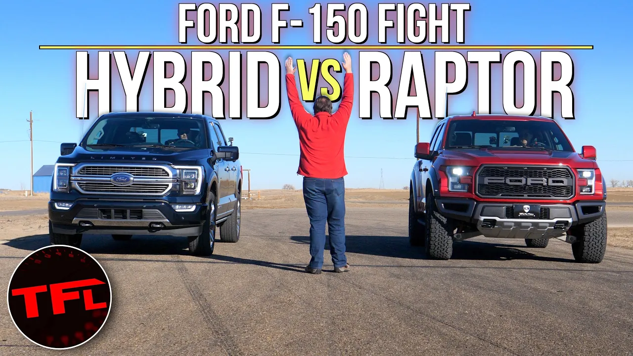 Does The All New 2021 Ford F-150 Hybrid RULE The Raptor In a Drag Race?