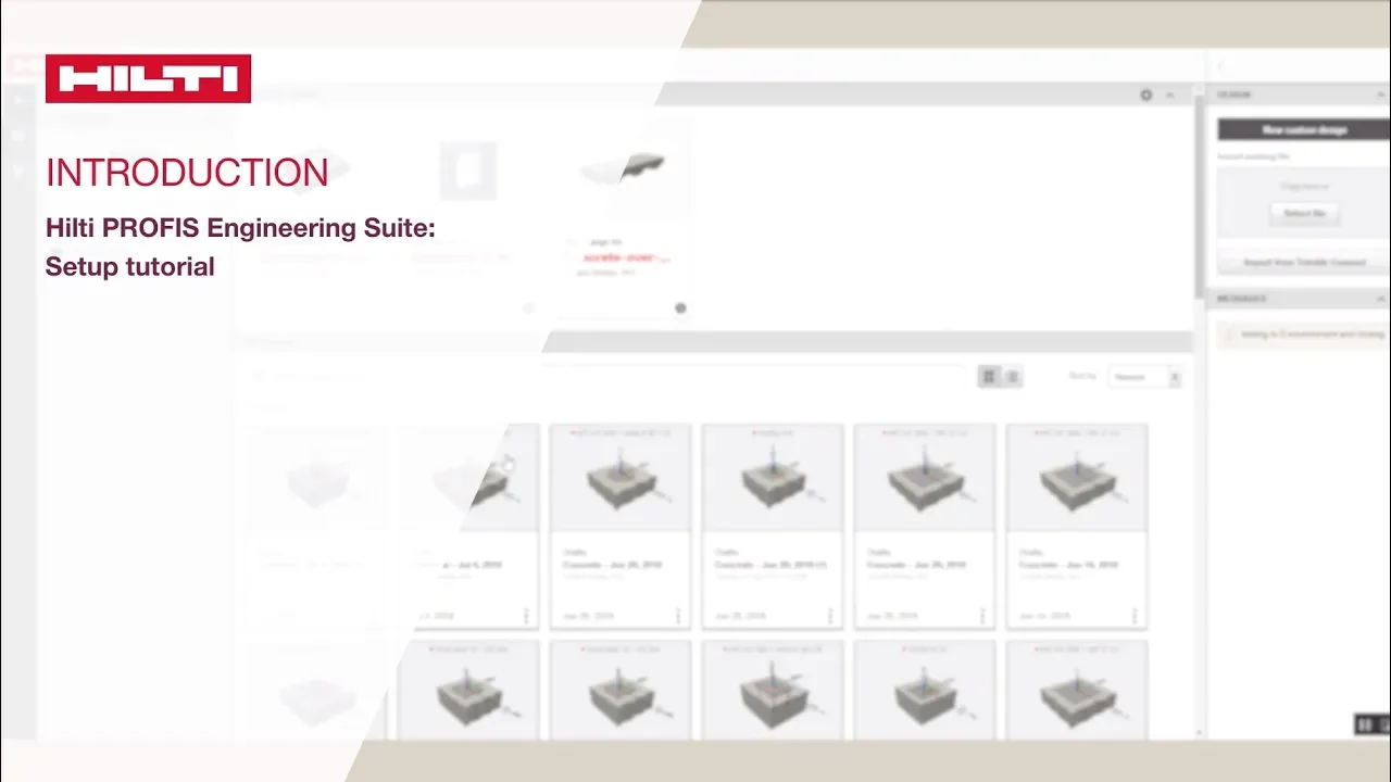 Hilti Profis Engineering Setup Tutorial Hilti Usa