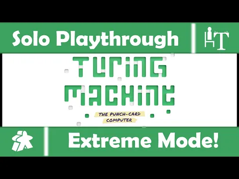 Turing Machine Board Game - Solo Playthrough - Extreme Mode!