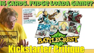 Battlecrest - Kickstarter Critique Review