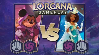 Disney Lorcana Trading Card Game Gameplay - Amythest/Steel vs Amythest/Steel