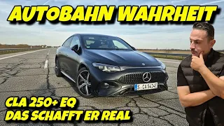 Mercedes CLA 250+ EQ Autobahn Test! Reichweite Verbrauch Ladezeit #ev
