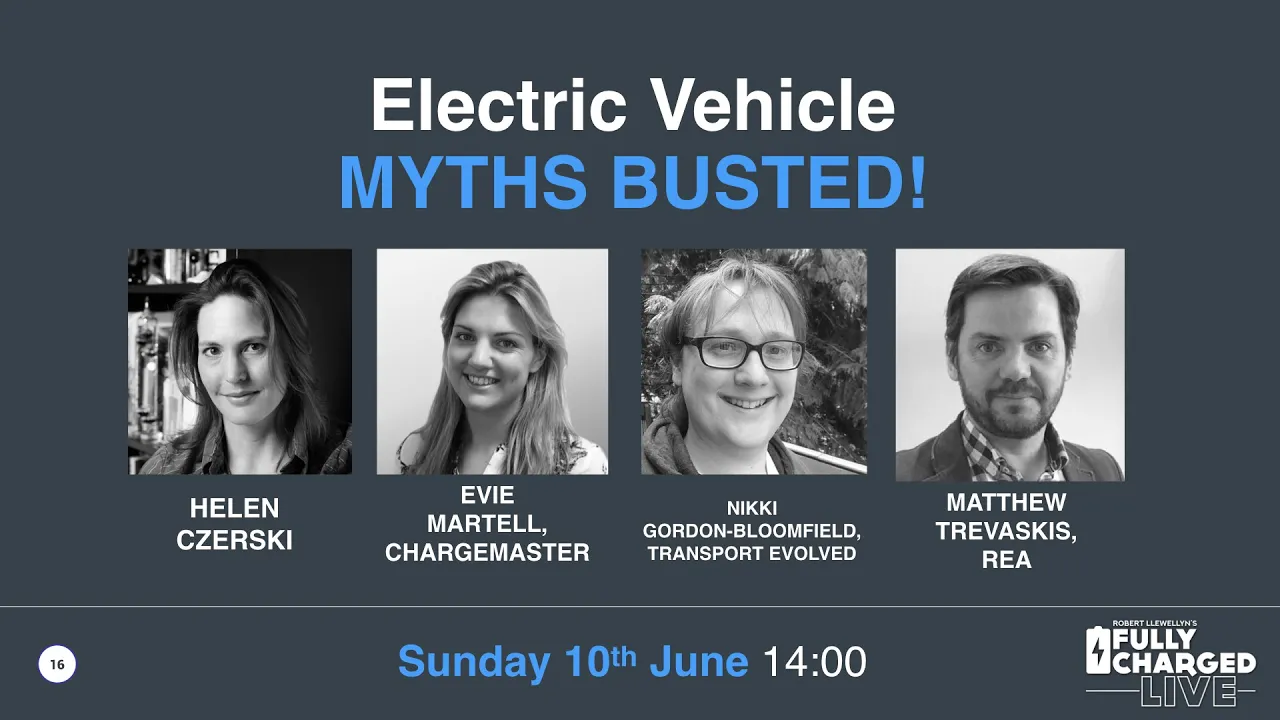 Electric Vehicle Myths Busted | Fully Charged Live 2018 Talk 15