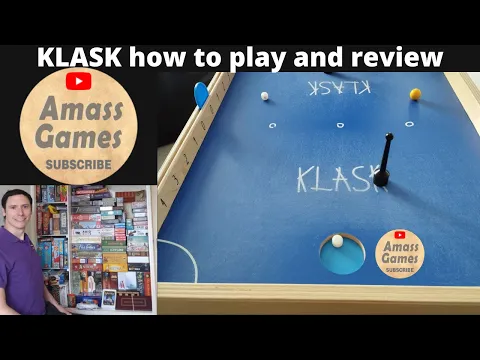Klask how to setup play, playthrough and review #boardgame #amassgames #toys #fun #action #wooden