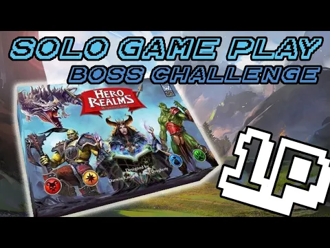 How To Play Hero Realms Solo - Tibus the Guild Lord Boss Challenge