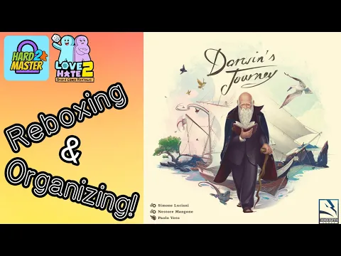 How To Organize Darwin's Journey From @ThunderGryphGamesYT Hard2Master/Love2Hate #boardgames