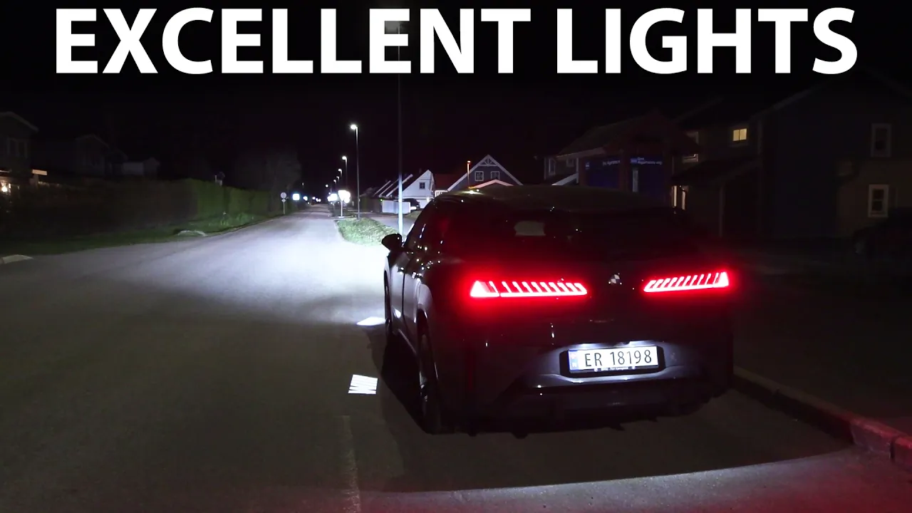 BMW iX3 50 xDrive adaptive headlights test