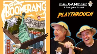 Boomerang: USA playthrough by Which Game First: A Board Game Podcast