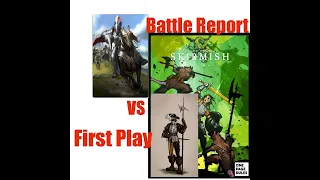 Battle Knights Battle Report ; We play Age of Fantasy Skirmish ...Empire vs Chilvalrous Kingdoms