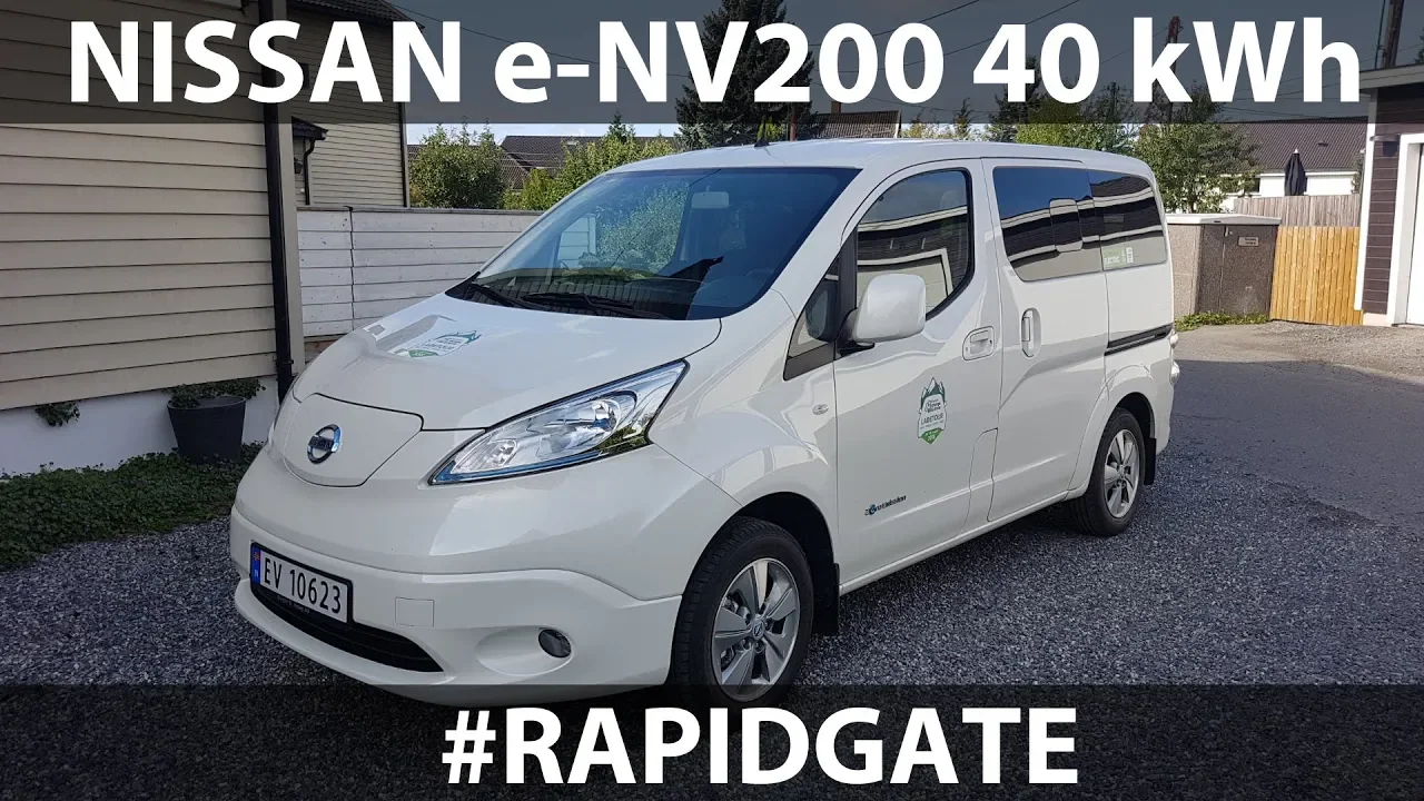 Nissan e-NV200 40 kWh with rapidgate
