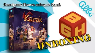 Boardgame Heaven Unboxing 161: Karak (Albi)