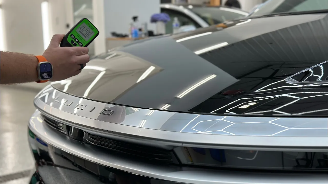 Lucid Air Paint, Interior, And Body Inspection w/ Measurements - Full Length