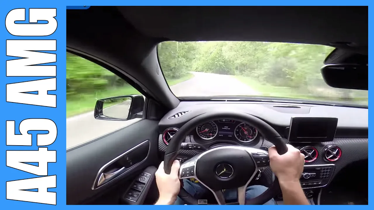 POV Mercedes A45 AMG FAST! Onboard Acceleration with RACE START & Sound