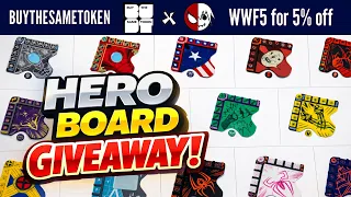 Hero Board & Token Set GIVEAWAY | BuyTheSameToken’s Marvel Champions Accessories
