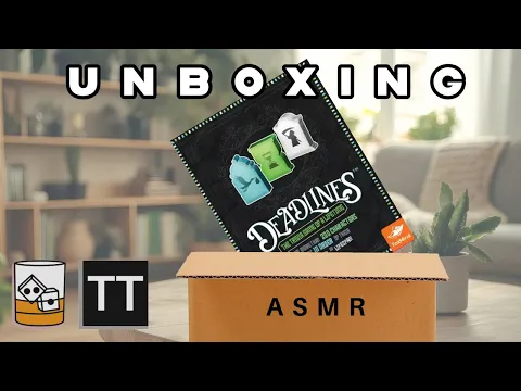 Deadlines- Satisfying ASMR Board Game Unboxing
