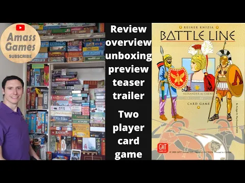 How to play Battle Line two player Reiner Knizia board game AmassGames unboxing