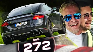 🔥SPICY 500+ hp Audi TT RS Does the Nürburgring!