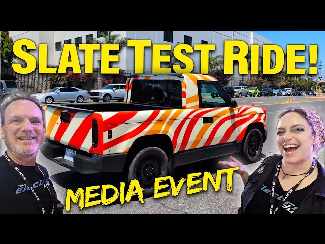 We rode in the $25k Slate Truck! All the details, SUV rear seats, trunk & frunk space, & more!