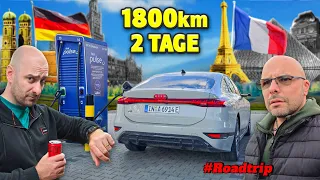 Schnell wie der Verbrenner? MÜNCHEN-PARIS im Audi A6 etron