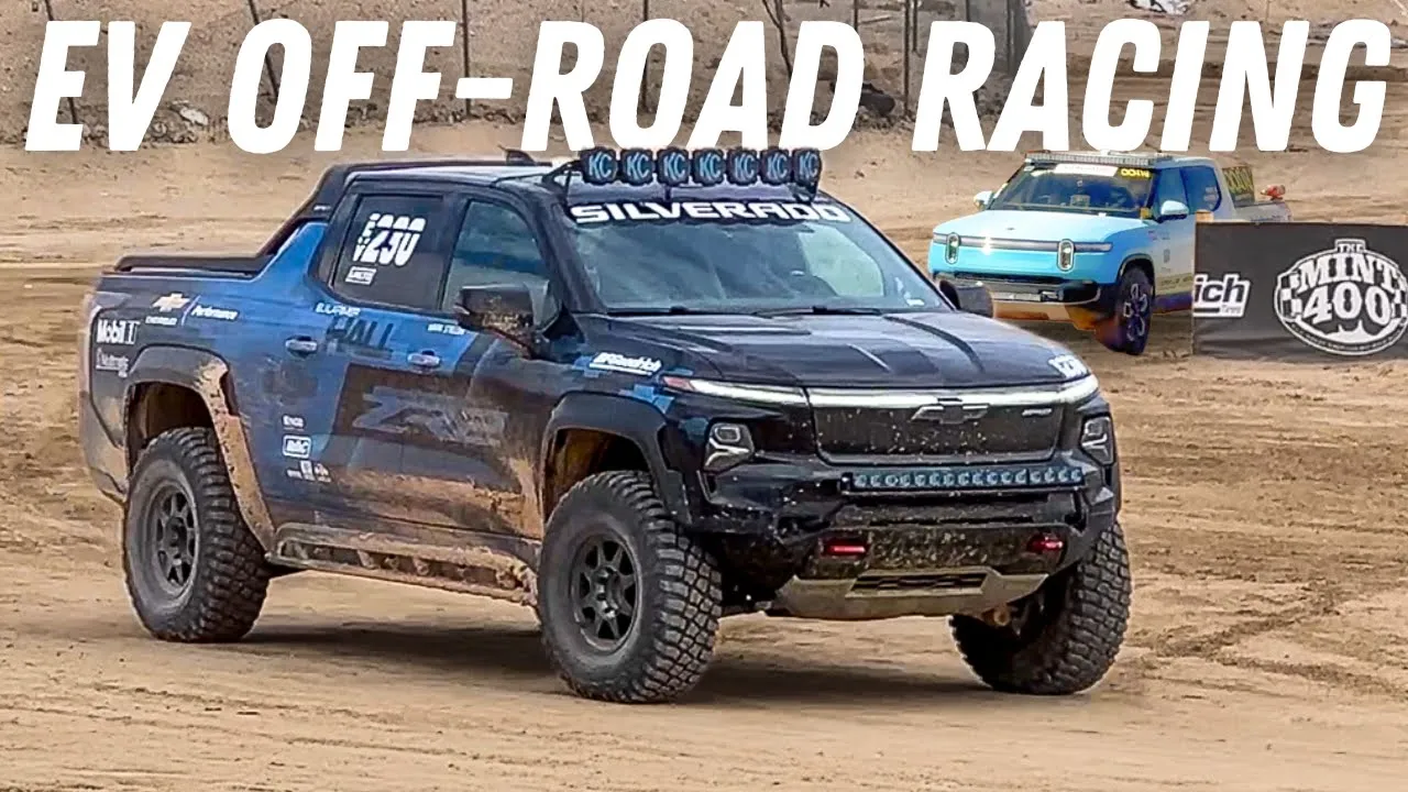 EV Truck Off-Road Racing! Chevy Silverado EV Competes In The Mint 400