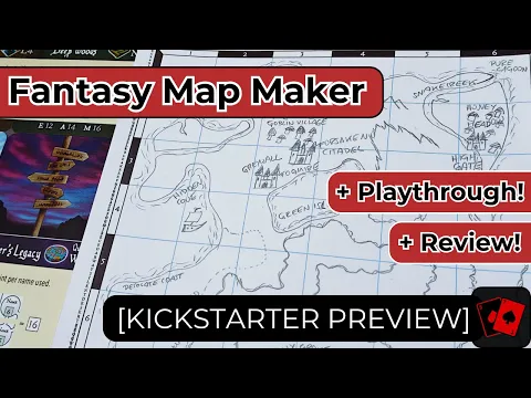 Kickstarter Preview | Fantasy Map Maker (Solo Playthrough + Review)